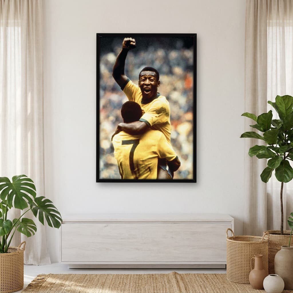 Quadro Decorativo Pelé Rei do Futebol