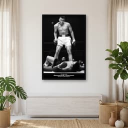 Quadro Decorativo Muhammad Ali versus Sonny Liston