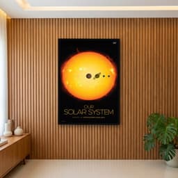 Quadro Decorativo Our Solar System - Nosso Sistema Solar