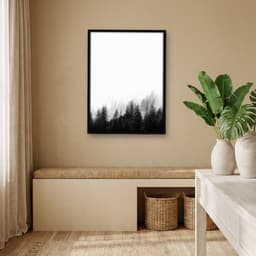 Quadro Decorativo Acompanhado no Nevoeiro - parte 1