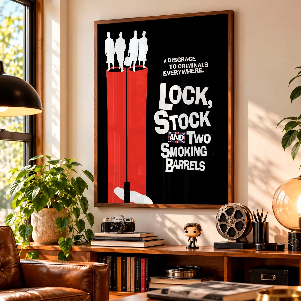 Quadro Decorativo Jogos, Trapaças e Dois Canos Fumegantes – Lock, Stock and Two Smoking Barrels