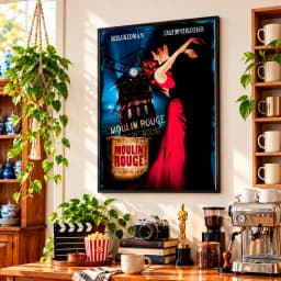 Quadro Decorativo Moulin Rouge - Amor em Vermelho
