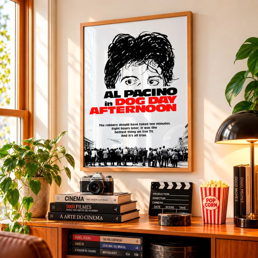 Quadro Decorativo Um Dia de Cão – Al Pacino (1975)