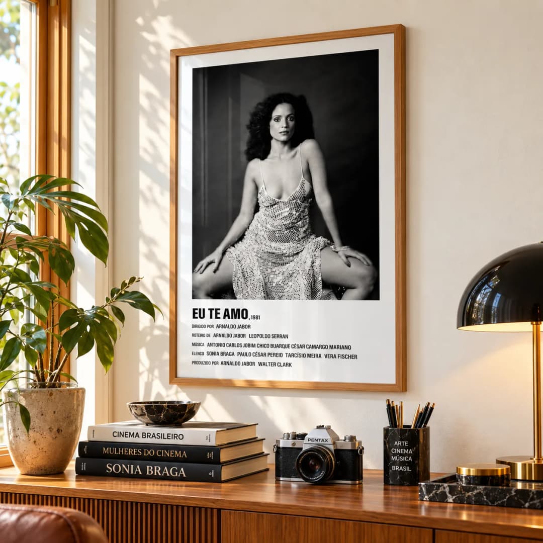 Quadro Decorativo Eu Te Amo – Sonia Braga - Cinema Nacional 1981
