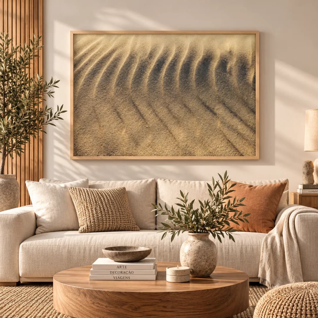Quadro Decorativo Dunas de Areia – Texturas do Deserto - Fotografia Fine Art