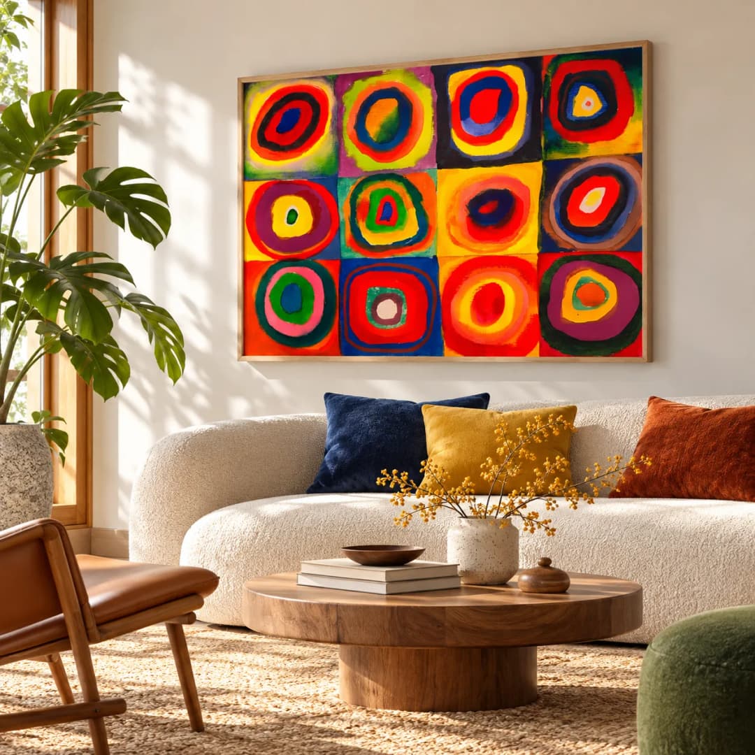 Quadro Decorativo Estudo de Cor – Kandinsky, 1913